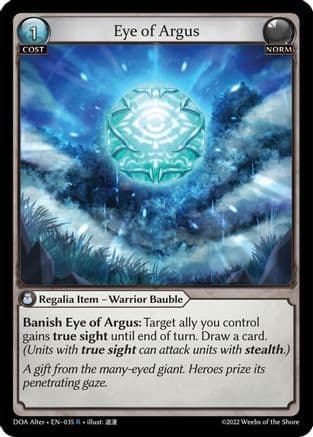 Eye of Argus — Dawn of Ashes Alter Edition