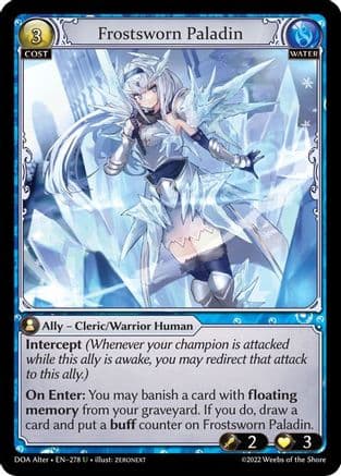 Frostsworn Paladin — Dawn of Ashes Alter Edition