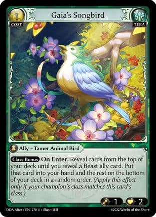 Gaia's Songbird — Dawn of Ashes Alter Edition