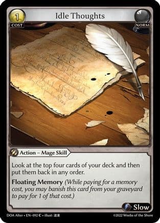 Idle Thoughts — Dawn of Ashes Alter Edition