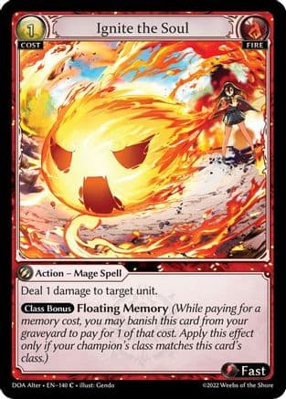 Ignite the Soul — Dawn of Ashes Alter Edition