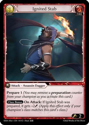 Ignited Stab — Dawn of Ashes Alter Edition