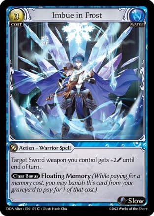 Imbue in Frost — Dawn of Ashes Alter Edition Grand Archive TCG card by Sushi Chu