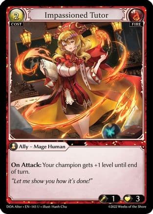 Impassioned Tutor — Dawn of Ashes Alter Edition