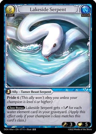 Lakeside Serpent — Dawn of Ashes Alter Edition