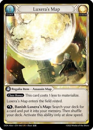 Luxera's Map — Dawn of Ashes Alter Edition
