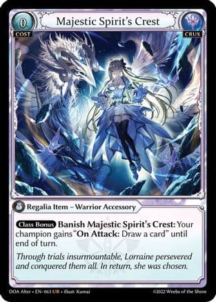Majestic Spirit's Crest — Dawn of Ashes Alter Edition