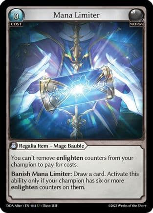 Mana Limiter — Dawn of Ashes Alter Edition