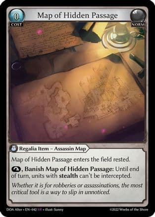 Map of Hidden Passage — Dawn of Ashes Alter Edition