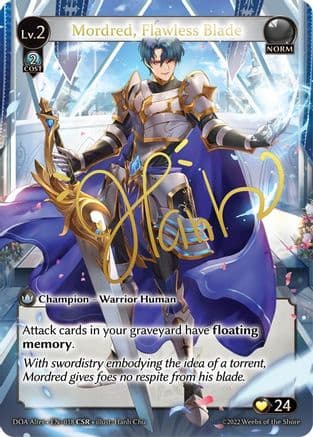 Mordred, Flawless Blade (CSR) — Grand Archive TCG card
