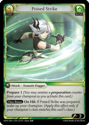 Poised Strike — Dawn of Ashes Alter Edition