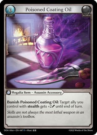 Poisoned Coating Oil — Dawn of Ashes Alter Edition