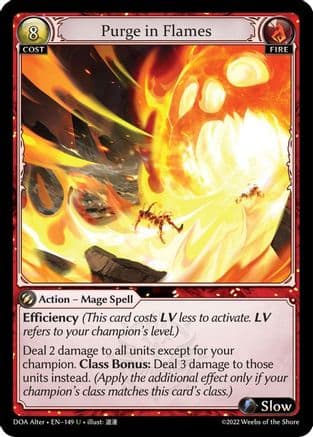 Purge in Flames — Dawn of Ashes Alter Edition