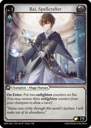 Rai, Spellcrafter — Dawn of Ashes Alter Edition