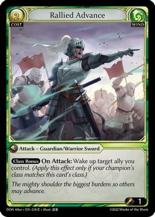 Rallied Advance — Dawn of Ashes Alter Edition