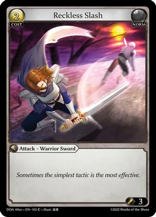 Reckless Slash — Dawn of Ashes Alter Edition