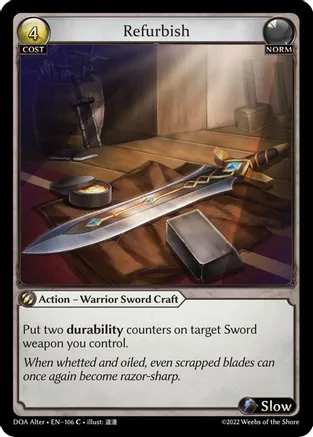 Refurbish — Dawn of Ashes Alter Edition