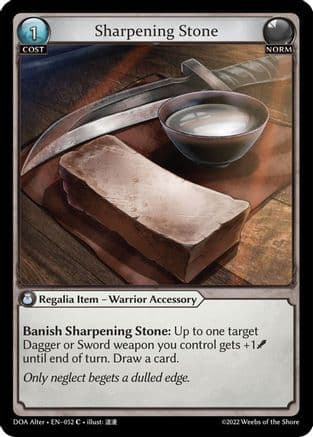 Sharpening Stone — Dawn of Ashes Alter Edition