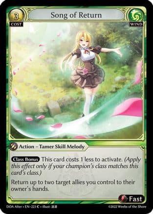 Song of Return — Dawn of Ashes Alter Edition