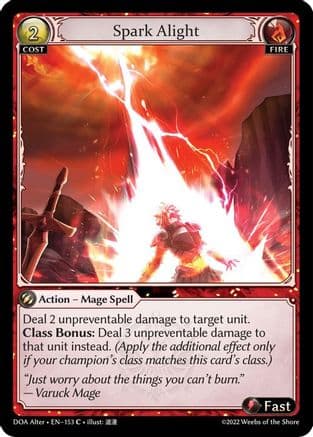Spark Alight — Dawn of Ashes Alter Edition