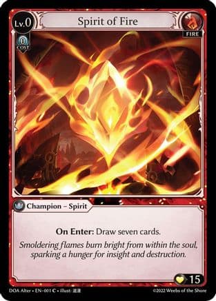Spirit of Fire — Dawn of Ashes Alter Edition