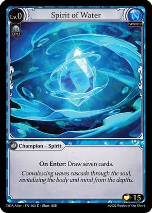 Spirit of Water — Dawn of Ashes Alter Edition