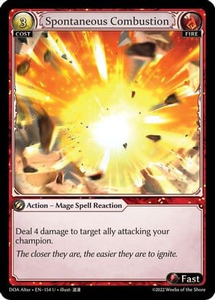 Spontaneous Combustion — Dawn of Ashes Alter Edition