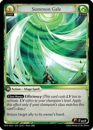 Summon Gale — Dawn of Ashes Alter Edition