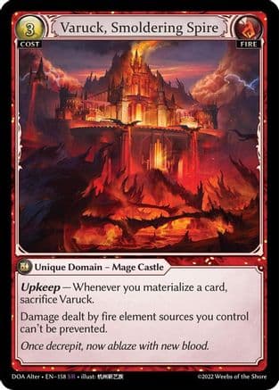 Varuck, Smoldering Spire — Dawn of Ashes Alter Edition