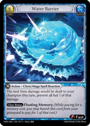 Water Barrier — Dawn of Ashes Alter Edition