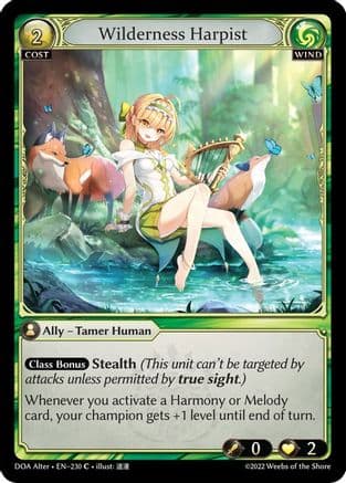 Wilderness Harpist — Dawn of Ashes Alter Edition