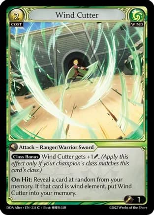 Wind Cutter — Dawn of Ashes Alter Edition