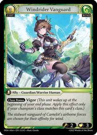 Windrider Vanguard — Dawn of Ashes Alter Edition