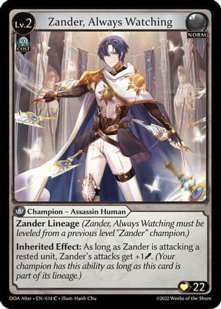 Zander, Always Watching — Dawn of Ashes Alter Edition