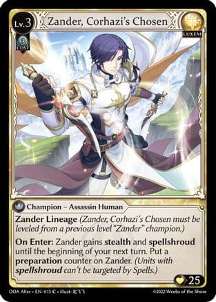 Zander, Corhazi's Chosen — Dawn of Ashes Alter Edition