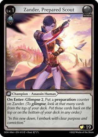 Zander, Prepared Scout — Dawn of Ashes Alter Edition