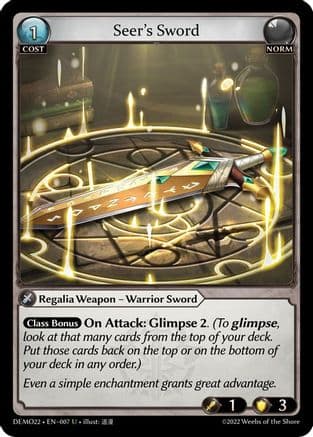 Seer's Sword — 2022 Demo Deck