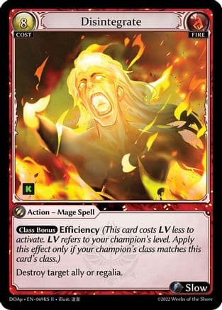 Disintegrate — Dawn of Ashes Prelude