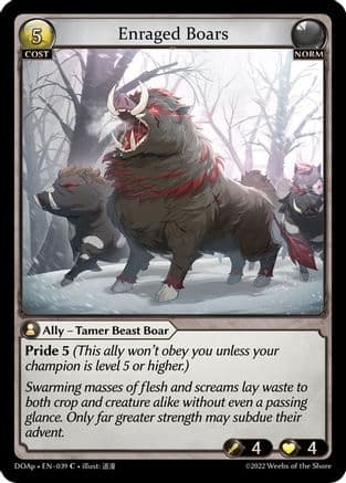Enraged Boars — Dawn of Ashes Prelude
