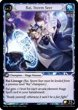 Rai, Storm Seer — Dawn of Ashes Prelude