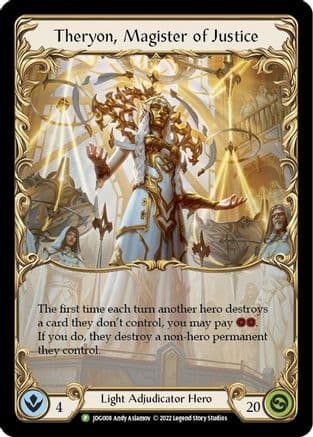 Theryon, Magister of Justice - JDG008 — Flesh and Blood: Promo Cards