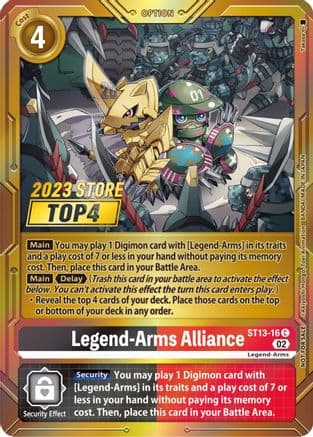 Legend-Arms Alliance (2023 Store Top 4) — Digimon Card Game card