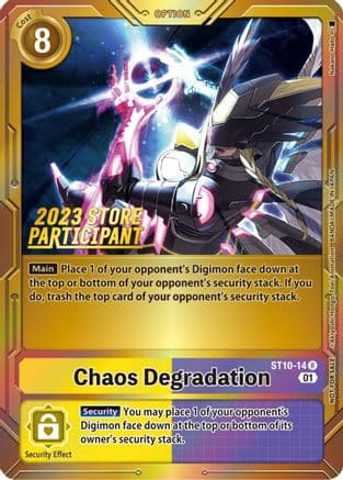 Chaos Degradation (2023 Store Participant) — Starter Deck 10: Parallel World Tactician