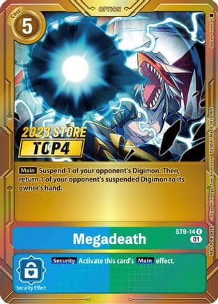 Megadeath (2023 Store Top 4) — Starter Deck 09: Ultimate Ancient Dragon Digimon Card Game card by Nakano Haru