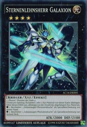 Starliege Lord Galaxion (German) - "Sternenlehnsherr Galaxion" — Advent Calendar 2014 (Adventskalender ZEXAL-Edition) Yu-Gi-Oh! card by KAZUKI TAKAHASHI
