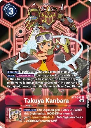 Takuya Kanbara (D-Scanner Alternate Art) — Digimon Card Game card