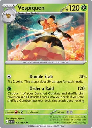 Vespiquen — SV02: Paldea Evolved Pokémon TCG card by Megumi Higuchi