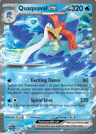 Quaquaval ex - 052/193 — SV02: Paldea Evolved