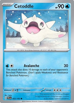 Cetoddle - 053/193 — SV02: Paldea Evolved Pokémon TCG card by Sekio