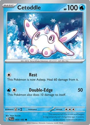 Cetoddle - 054/193 — SV02: Paldea Evolved Pokémon TCG card by Saya Tsuruta
